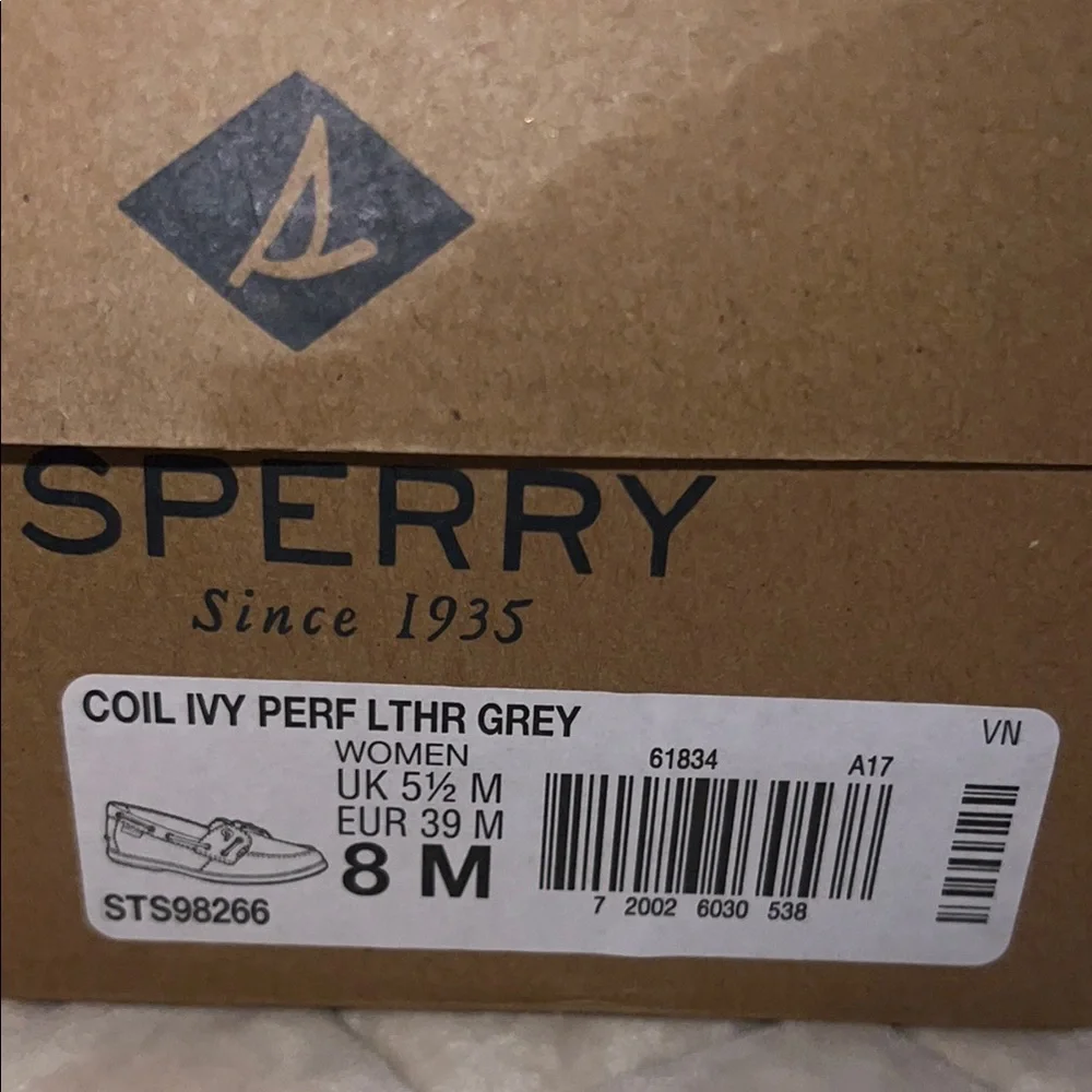 Sperry Women's Gray Boat Shoes - Picture 4 of 6